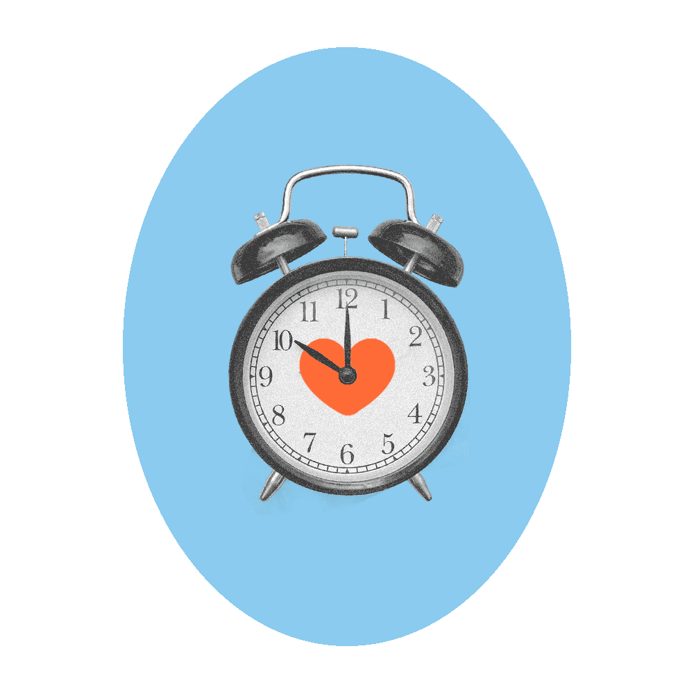 clock ticking slowly