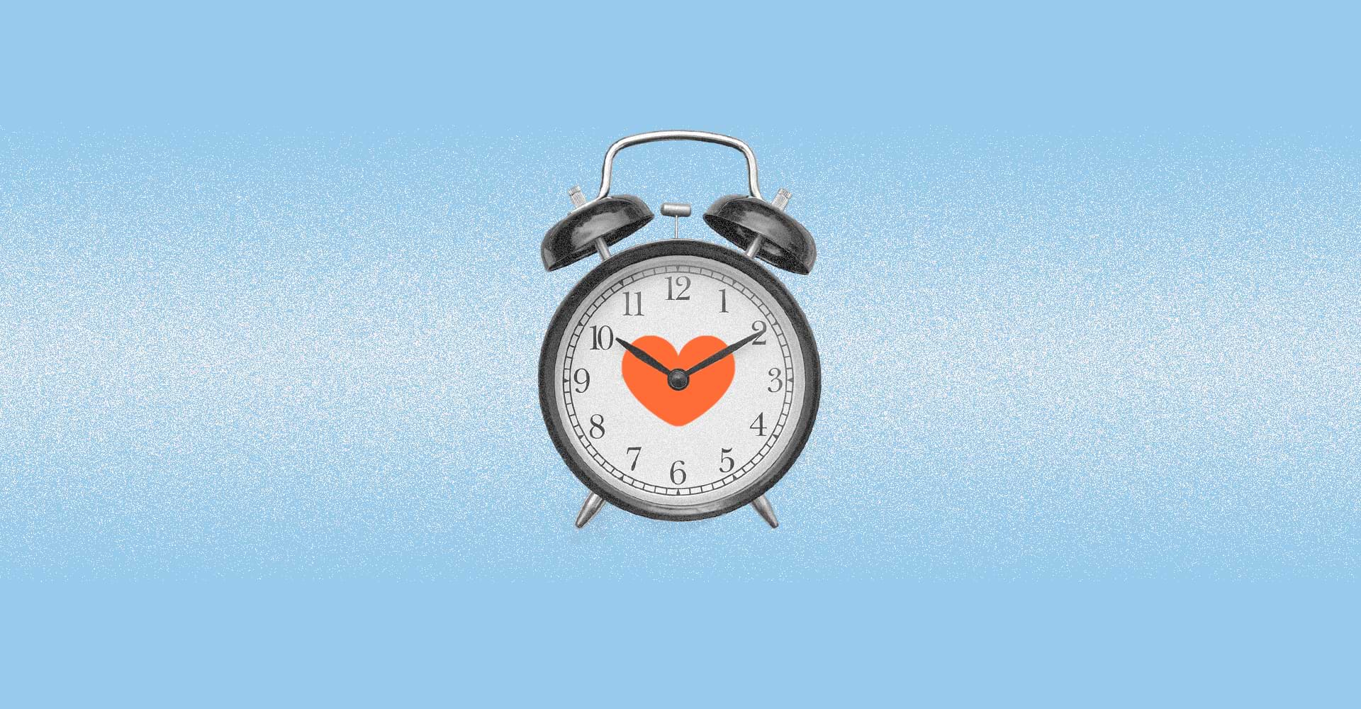 Clock ticking slowly