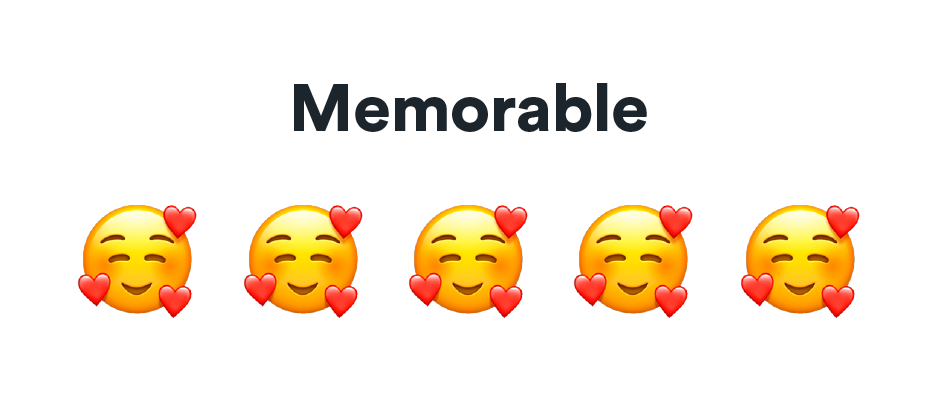 Memorable 5 out of 5